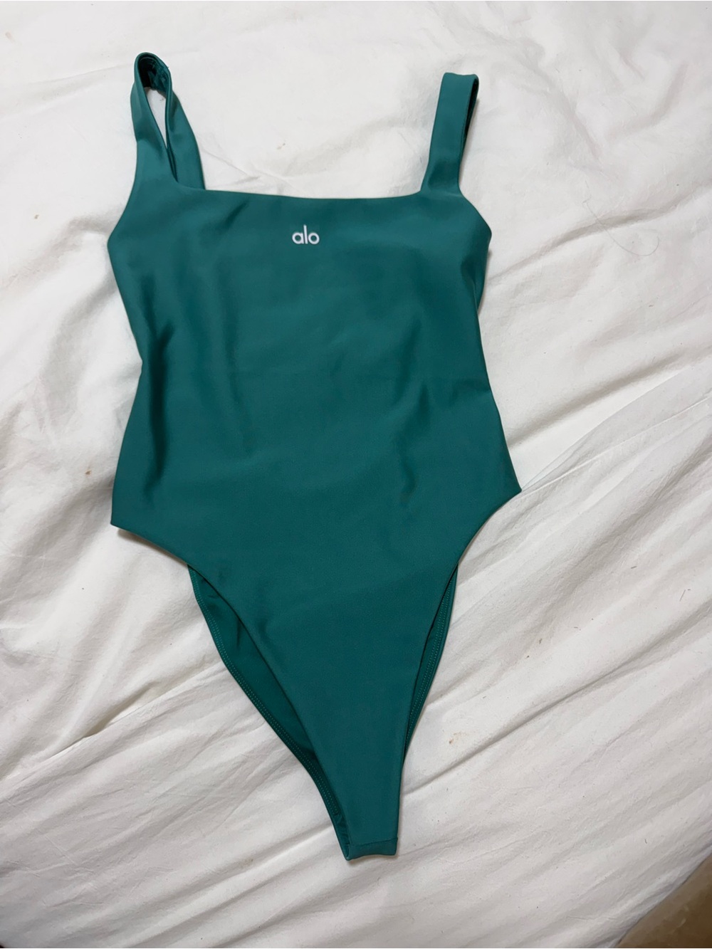 ALO Yoga Teal Green One-Piece Swimsuit